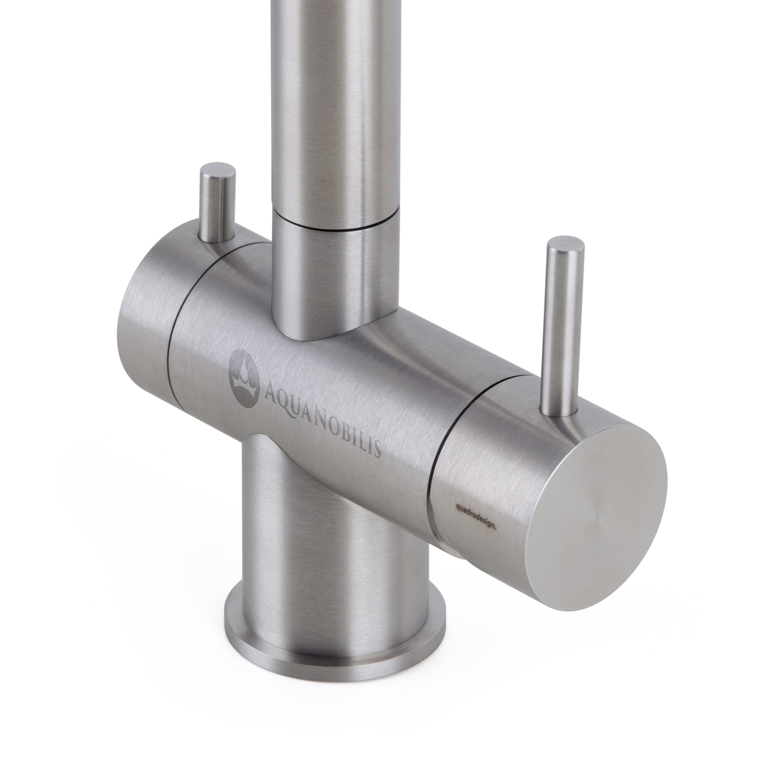 Quadrodesign Idealaqua Inox 383 Detailansicht Bedienhebel